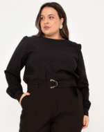 Blusa gola twill rayon plenna