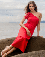 Vestido linho spandex parado no ar - Imagem 4