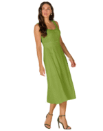 Vestido linho caribe parado no ar