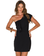 Vestido crepe babado parado no ar - Imagem 2