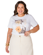 T-shirt conforto bordado plenna