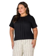 Blusa marbella pregas plenna