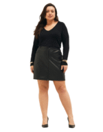 Blusa visco nervuras plenna