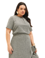 Blusa tweed drika plenna