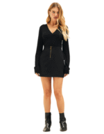 Blusa canelada decote parado no ar - Imagem 2