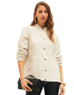 Casaco corduroy parado no ar - Imagem 3