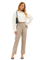 Camisa tweed imper parado no ar